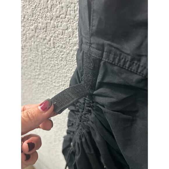 Vintage H&M Parachute Pants Womens Size 10 Black Military Cargo Baggy Y2K Gorp‎ - Picture 4 of 15